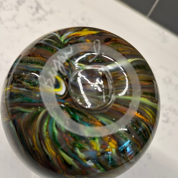 Colorful Swirl Glass Vase - Picture 9 of 9